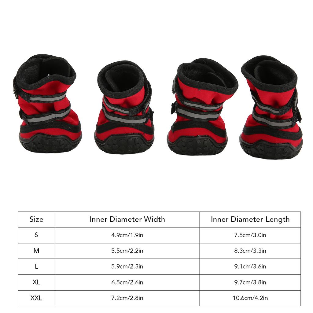 Dog Hiking Shoes Strong Slip Resistance Sole Brthable Reflective Pet NaPAW Protectors