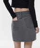 Musinsa Standard Woman Women'S Denim Mini Skirt [Gray]