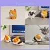 Wooden Cat And Corgi Handcrafted Figurine With Carving Art For Gift Giving And Home Decor