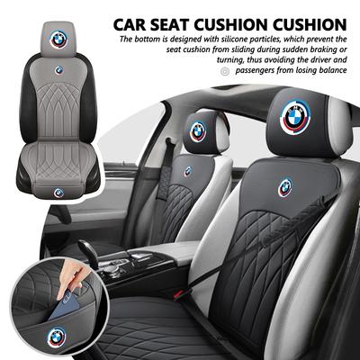 Capa de Assento de Carro em PU Almofada Dianteira Antiderrapante Protetor Automático Tapete Almofada Para M3 M5 E36 E39 E46 E60 E61 E64 E70 E71 E80 E85 E87 E90