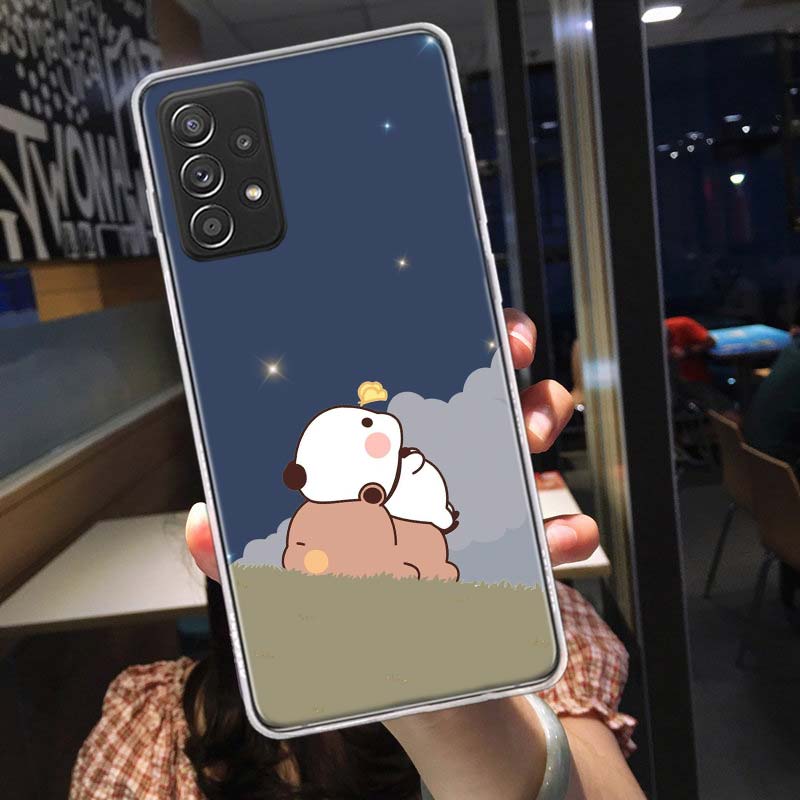 

Cute BuBu DuDu Phone Case for Samsung A54 A57 A37 A17 A14 A15 A12 A24 A34 A55 A35 A25 A52S A07 A05S A04S A22 A32 A72 Galaxy Note Samsung A32 4G