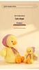 Yellow Duck Plush Toy with Scarf - Cute Little Doll Animal Figure, Perfect Birthday Gift Ornament