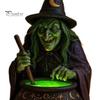 Schlafzimmer Schreibtisch Dekorationen Halloween Hexe Kessel Lampe, Harz Statue Ornament, Gruselige Dekorative Kreative Haus Garten Dekor Licht für Schreibtisch