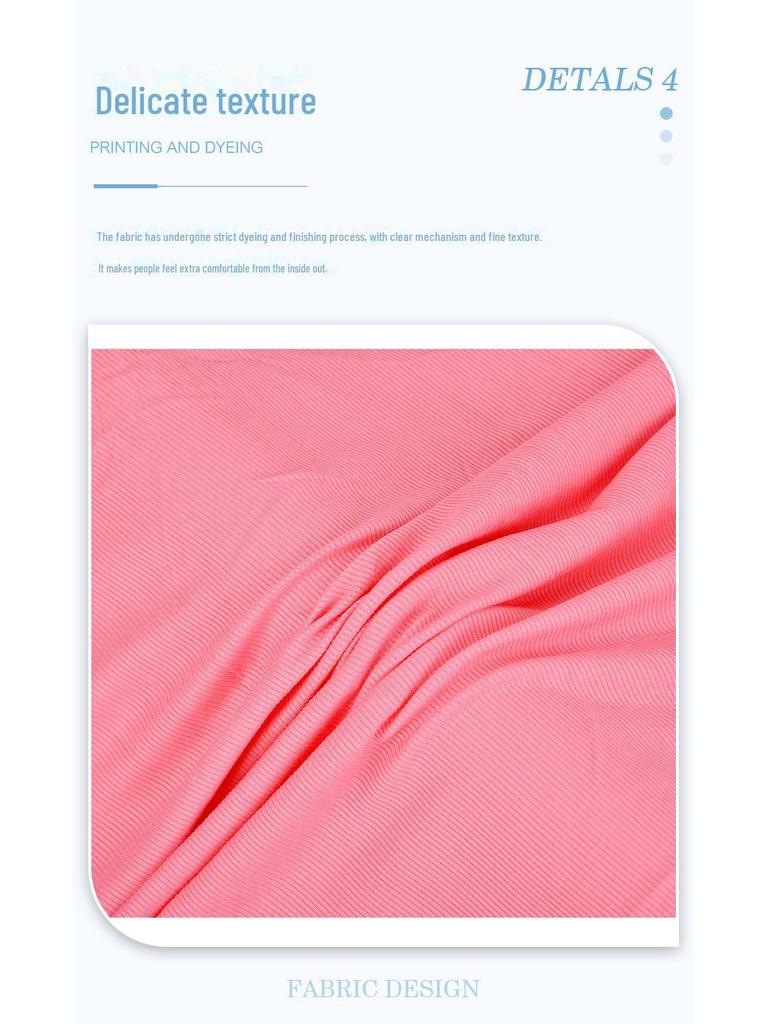 French Ribbed Modal Knit Elastic Cardigan Fabric