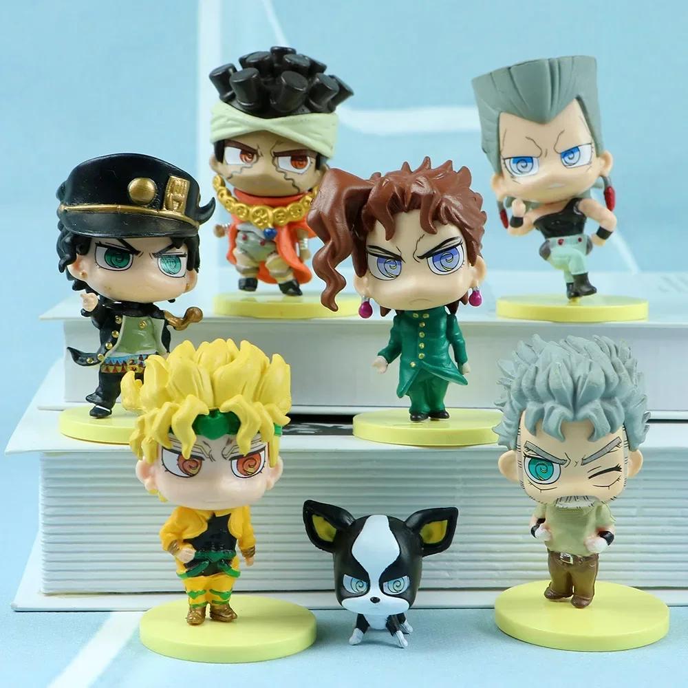 Discover Intime Unisex Jojo's Anime Bizarre Adventure Figure Kujo Jotaro Star Platinum Iggy Polnareff Kakyoin Tenmei Action Figure Model Doll