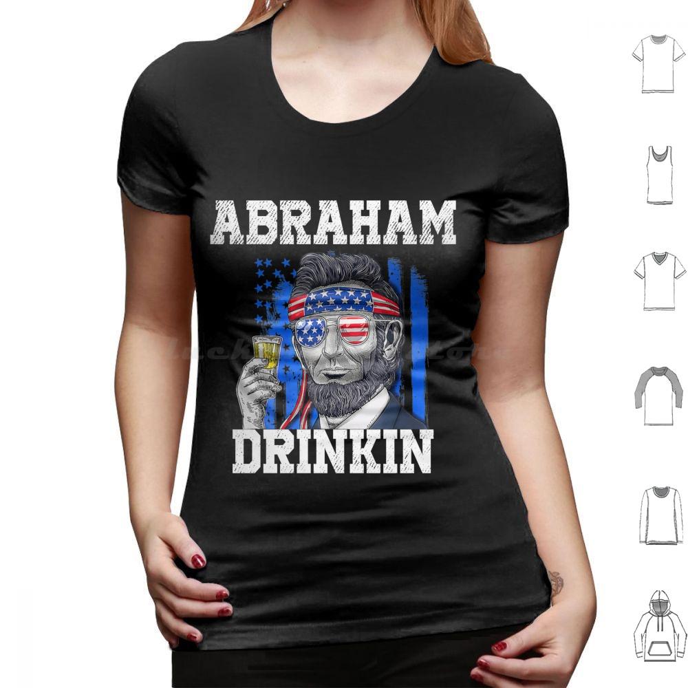 Abraham Drinkin-Abe Lincoln Merica Usa July 4th T Shirt 6xl Cotton Cool Tee Abraham Lincoln Abe Lincoln Abraham Drinkin Abe
