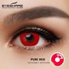 Eyeshare Lentes de contacto de colores para ojos, 1 par, lentes de colores para Cosplay de Anime, lentes de contacto rojos locos para Halloween, maquillaje de belleza