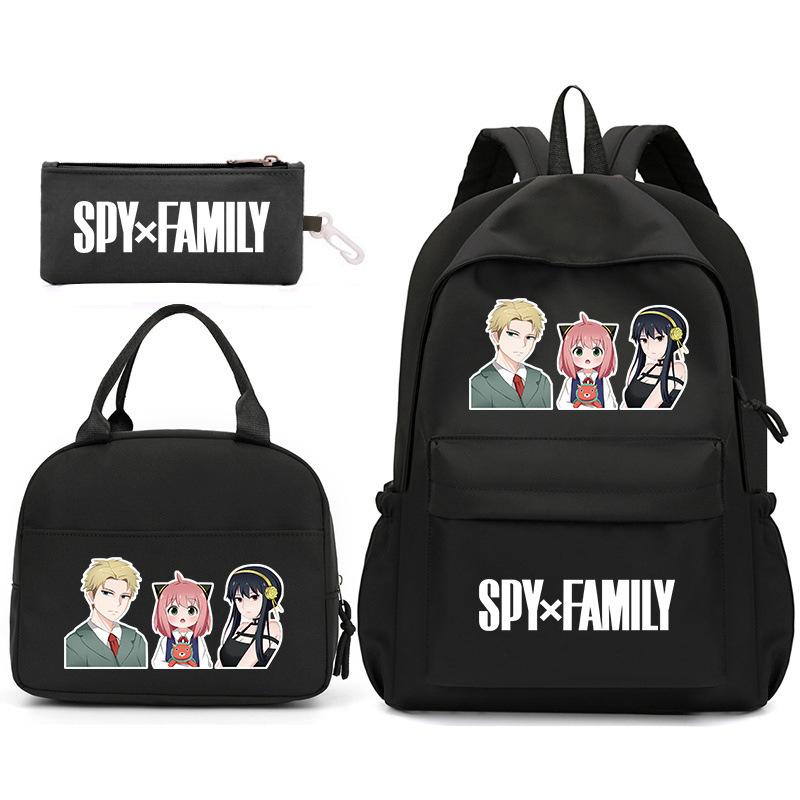 School Season Spy Playhouse Printed Backpack Pencil Bag Shoulder Bag Leisure Primary And Secondary School Students Schoolbag