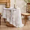 New Square Table Round Table Hollowed Out French Lace Round Mirror Flower Living Room Bedroom Study Dining Table