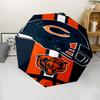 Chicago Bears logo Print Automatic Umbrella, 8 Rib Iron Frame, Plastic Handle, Suitable for Outdoor Travel &Daily , Ideal Gift