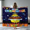 1PC Hey Duggee Custom Name Patterned Flannel Blanket Suitable For All Seasons for Home Decor Warmth and Comfort Gifts Holiday Present