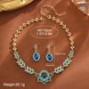 High-end Luxury Necklace and Earrings Women's Jewelry Set, High-quality Women's Jewelry Set Suitable for Bridal Wedding Accessories