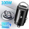 100W QC3.0 PD Mini Car Charger Fast Charging Car USB Type C Charger For Citroen Jumper Cactus Saxo C8 C-Elysee C15 C4L CelyseeC6