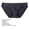 Men Briefs Low Waist U-Convex Wrap Bag Panties Solid Color Ice Silk Smooth