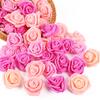 10-30pcs 6.5CM Rose Flower Head Artificial Foam Rose for Wedding Bride Bouquet Home Decoration Birthday Party DIY Gift Crafts