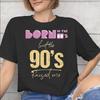Born In The 80s Raised In The 90s Printed T Shirt Unisex Unisex Pure Cotton Tee Shirt Clothing