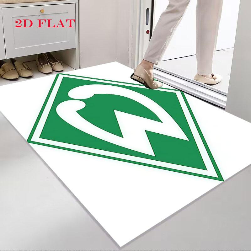 Tappeto SV Werder Bremen per Soggiorno Camera da Letto Casa Decorazione Divano, Tappetino Antiscivolo per Giochi Bambini