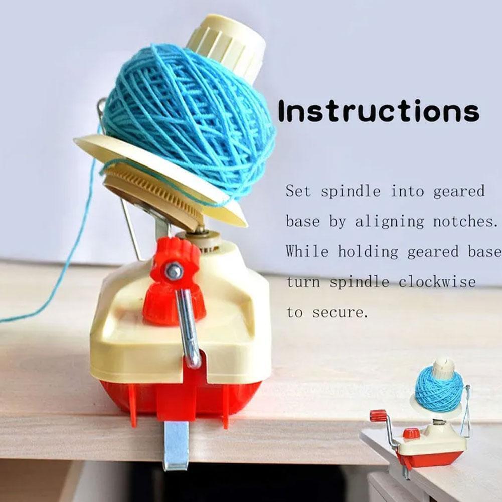 Hand Operated Yarn Winder Manual Handheld Winder Machine String Yarn Thread Balls Making DIY Handmade Craft Accessories Tool