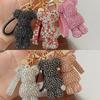 High Quality Animal Rhinestone Keychain Belt Car Key Box Pendant Luxury Rhinestone Bear Bag Keychain Women Bag Pendant Girl