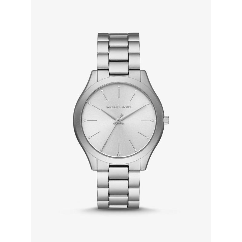 Michael Kors Тонкие часы Runway из алюминия серебристого тона MK4502 серебряный