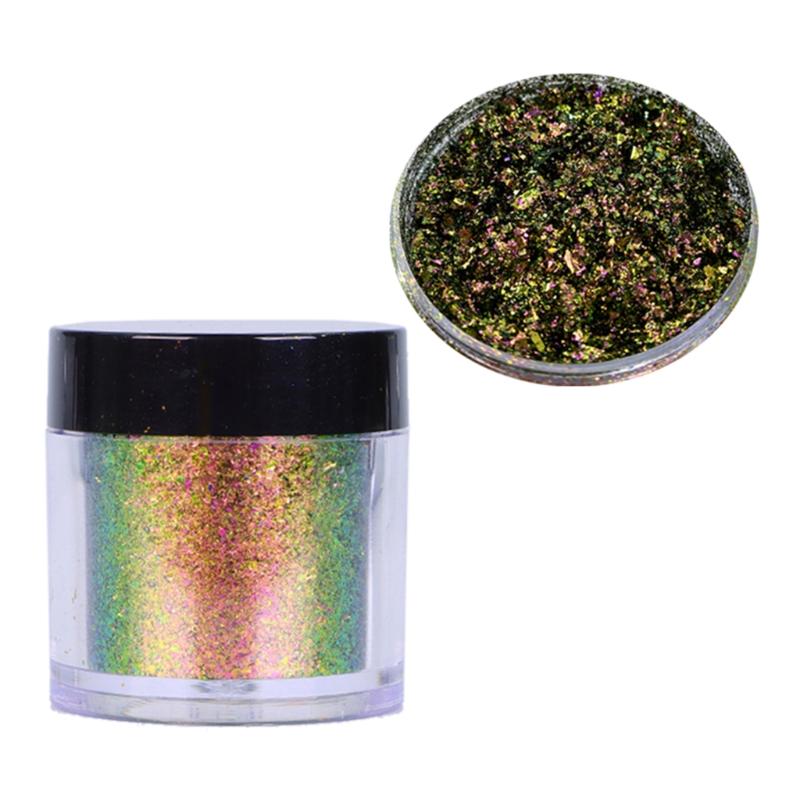 Nail Powder Flake Colorful Coarse Cloud Brocade Powder Handmade DIY Face Body Makeup Nail Art Decoration Supp