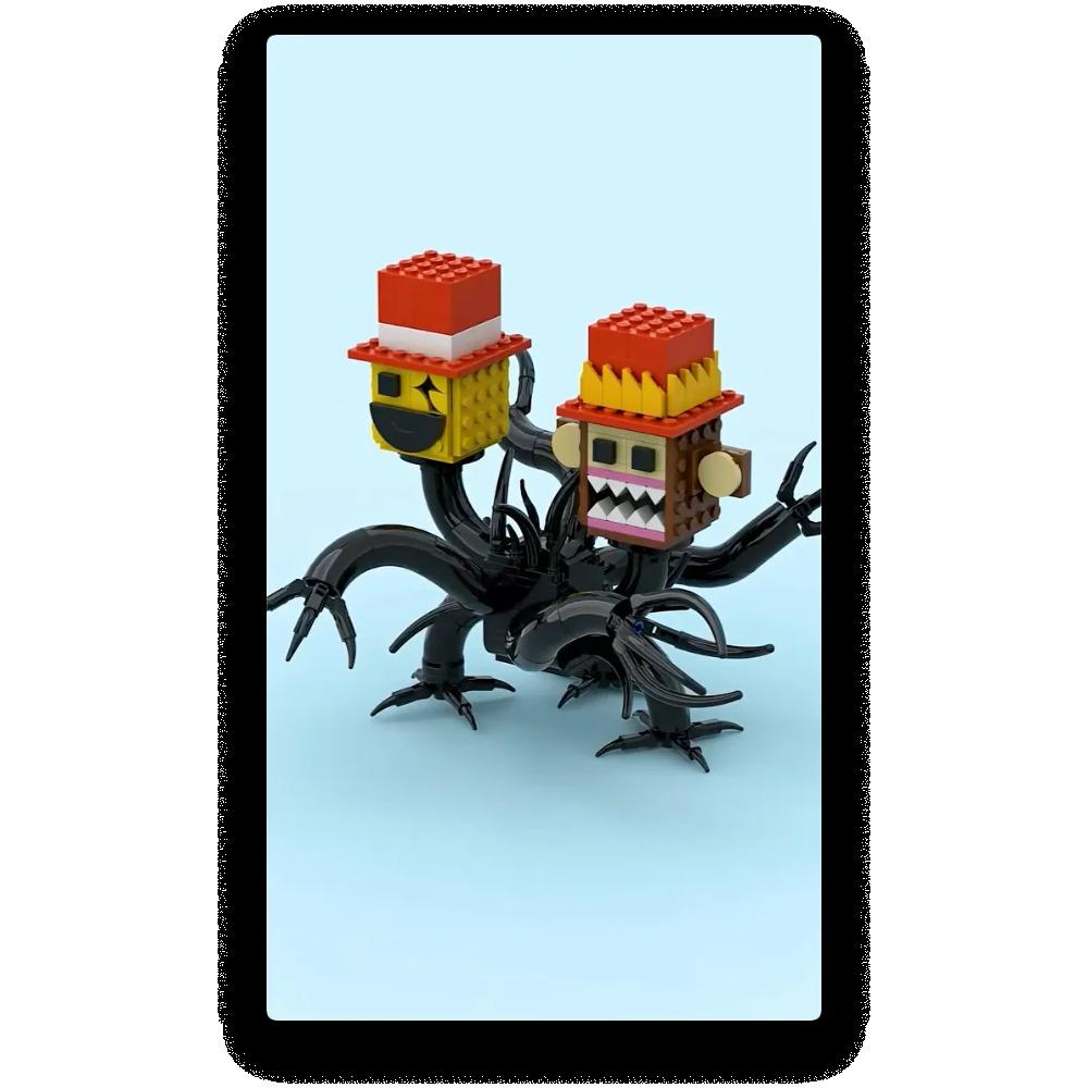 Nowy Zestaw Klocków do Budowania Postaci z Gry Horror, Zabawki Klocki z Figurkami Potworów dla Dzieci i Fanów, Unikalne Prezenty Kolekcjonerskie