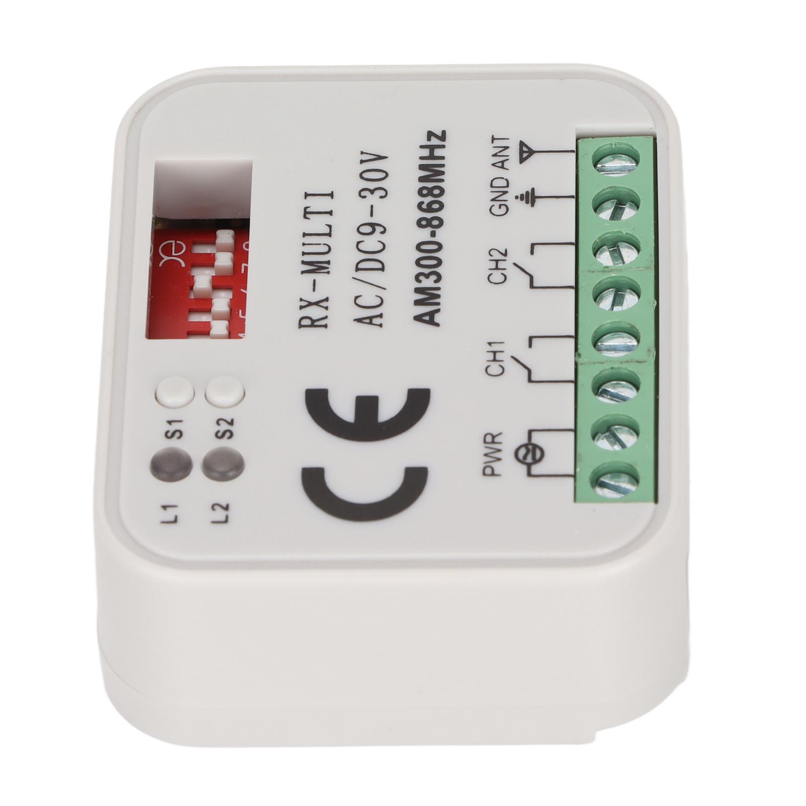 

2 Way Remote Control Switch Module Universal Smart Wireless 300 to 868MHz Multifrequency Remote