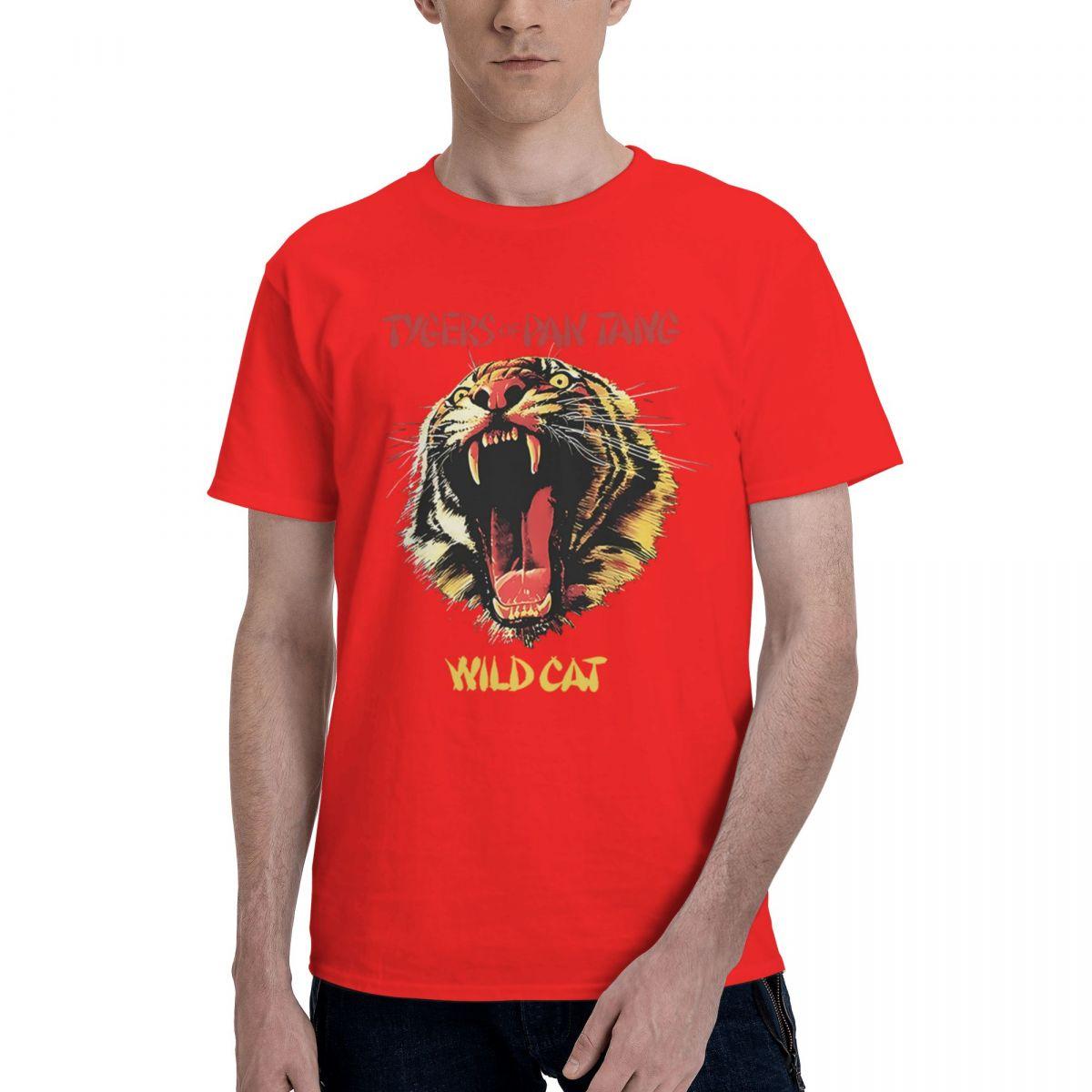 Tygers Of Pan Tang Wild Cat 100 Cotton Casual Breathable Confortable Men Top Mens Clothing Brands Clothes Men S