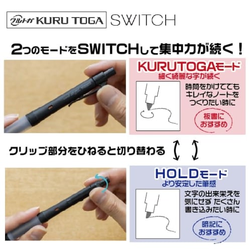 Mitsubishi Pencil Mechanical Pencil Alpha Gel Switch 0.3 Limited Rose Pink M31009GG1P.RP