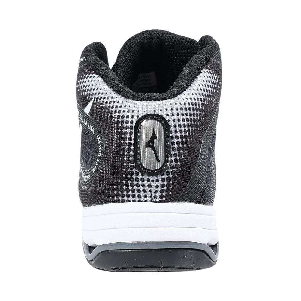 Mizuno Wave Divers DE 2 Fitness Black x White x Light Size 2E Shoes, Indoor, Studio, Gym, Exercise, Gray, 23.5 cm,
