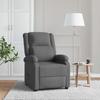 Vidaxl Foldable Armchair, Dark Grey, Fabric Upholstered