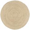 Vidaxl Dywanik Ręcznie Wykonany Z Juty, Spiralny Wzór, Biały, 150 Cm