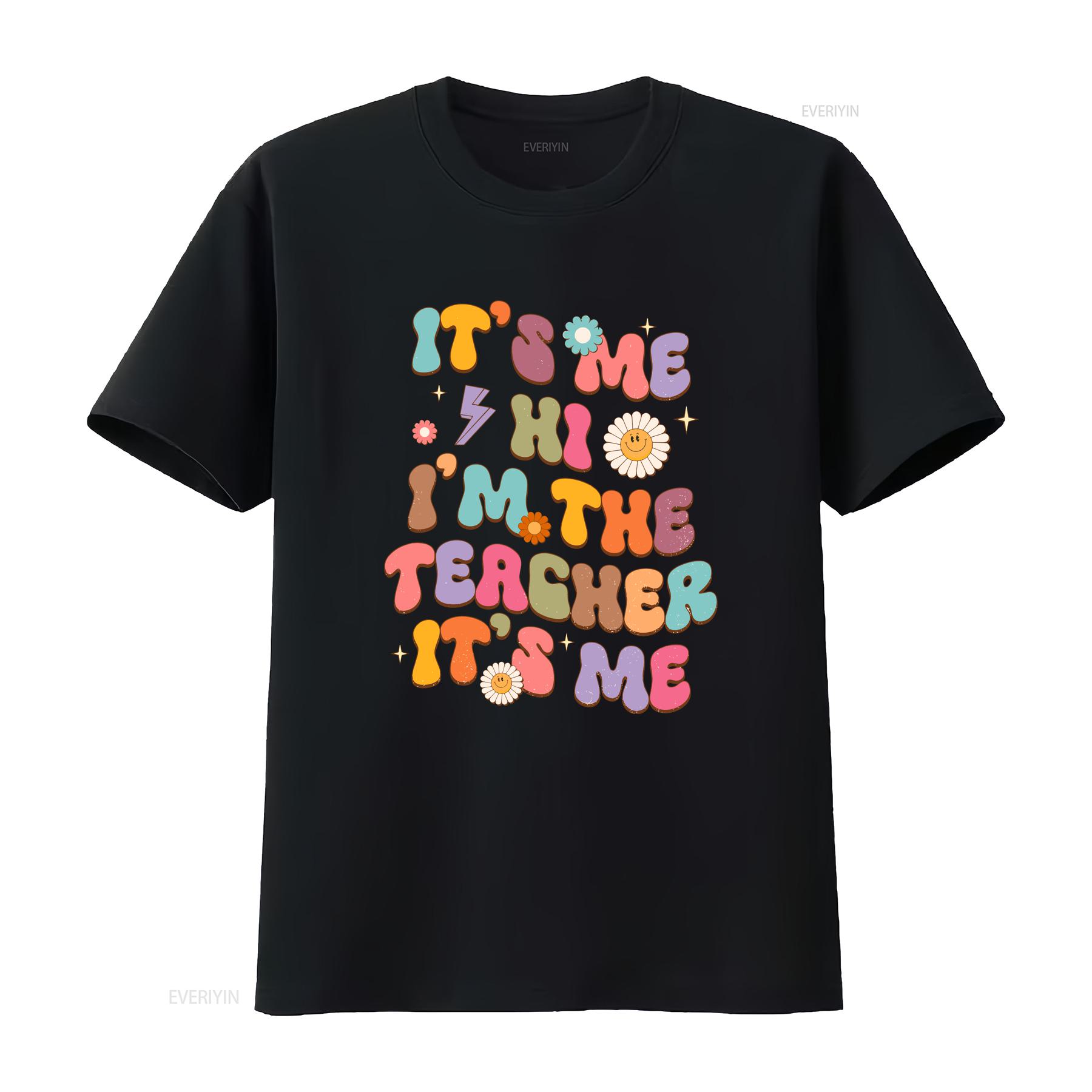 

Matching Teacher T Shirt Back To School Bestie Kindergarten vintage Washed Stretched Top For Everyday Wear homme Slightly 4XL