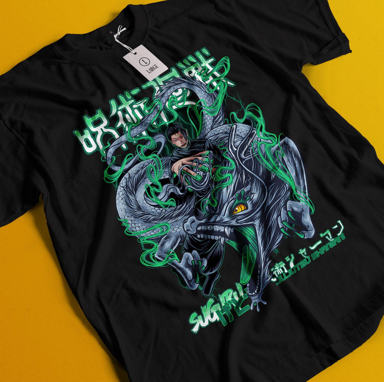 Geto Suguru T-Shirt Mens Womens Tees Top Gojo Satoru Shirt Jujutsu Kaisen Tshirt Toji Tee Sukuna Toji 2XL