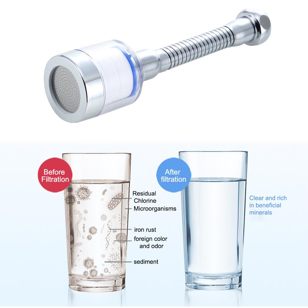 Faucet Aerator 360 Degree Rotatable Pressure Boosting Adjustable Water Washable Kitchen Sink Tap Bubbler Sprayer Accessory
