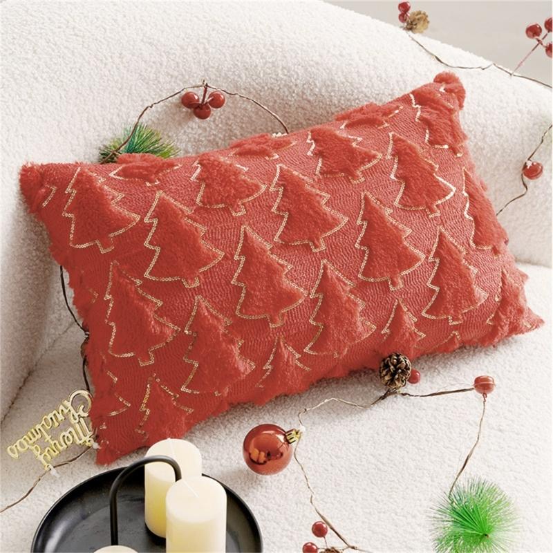 Removable Cushion Cover for Sofa Office Chair Christmas Pillow Sleeve Decorative and Functional Pillowcase for Home Use