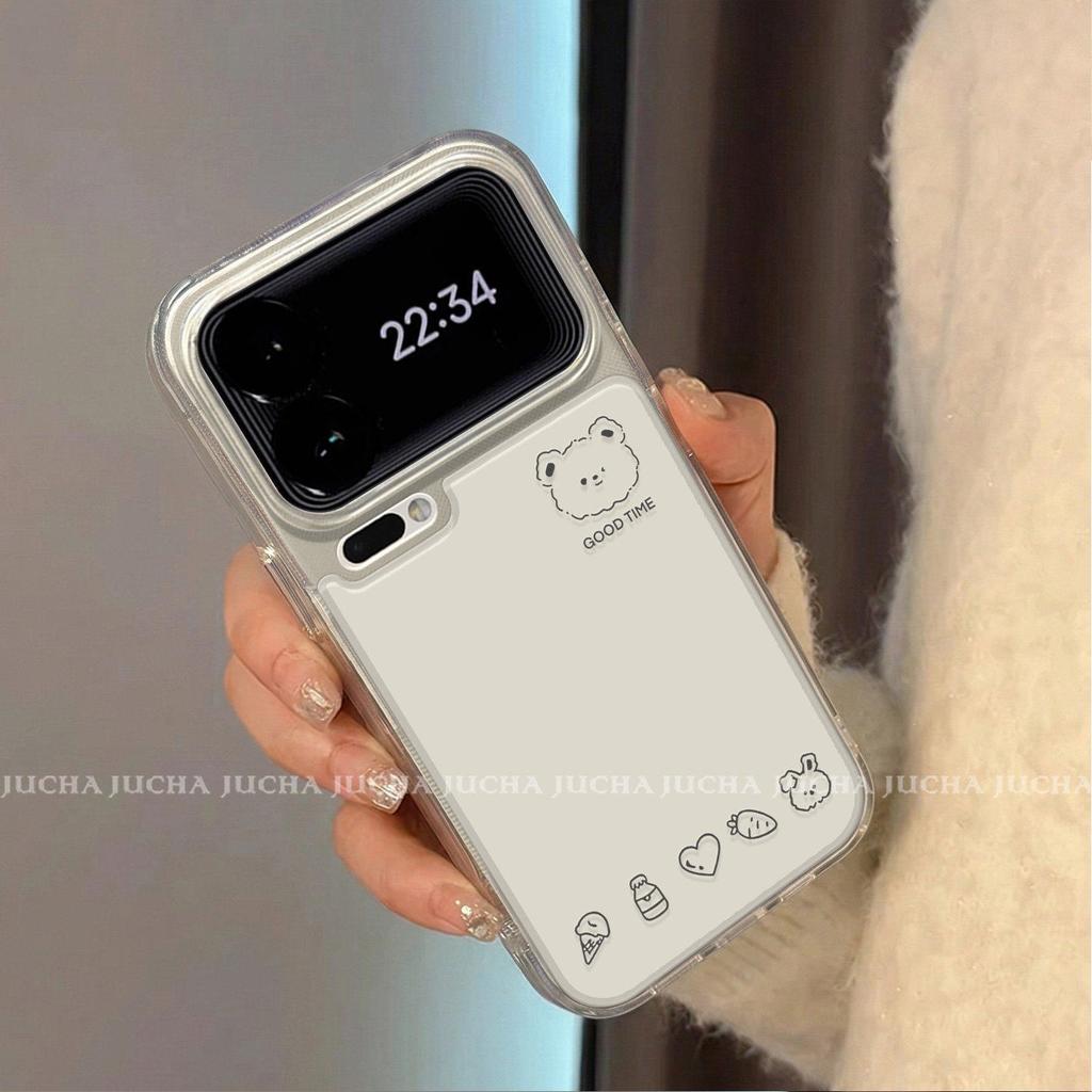 Applicable to Xiaomi 17promax mobile phone case fun new xm15por cartoon creative 14 lines wink bear