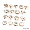 Bohemian Ring 17-Piece Diamond Set Ring Jewelry