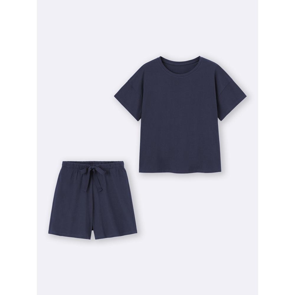 GU by Uniqlo Cotton Color Lounge Set Short Sleeve + Os