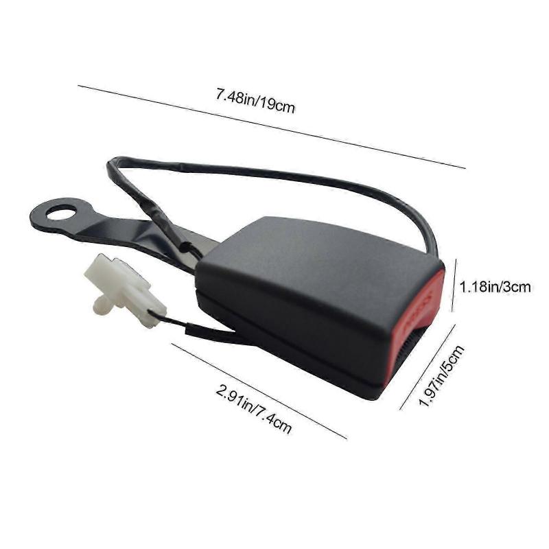 2x Přední Zásuvka Konektoru Spony Bezpečnostního Pásu Řidiče Výstražný Kabel Camlock Heavy Duty Náhrada