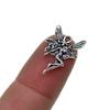 50pcs Tibetan Silver Dainty Ange Tooth  Fairy Charms Jewelry DIY Making