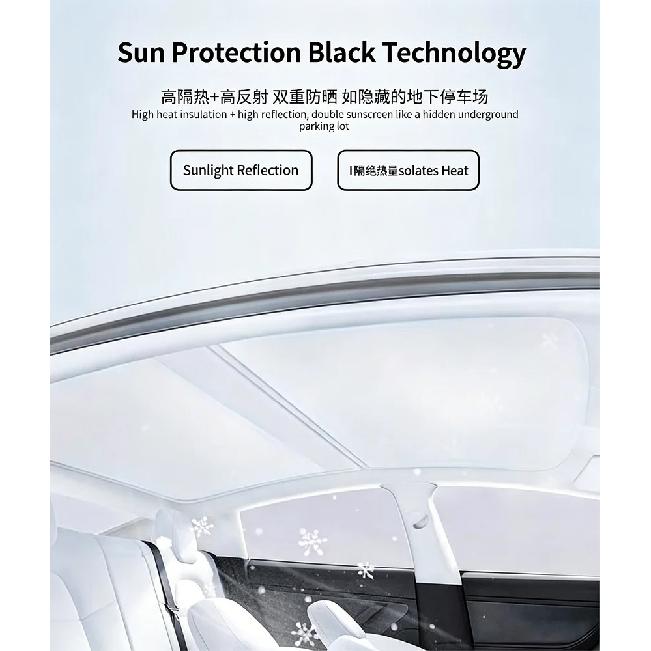Car Sunroof Insulation Roof Visor For Volkswagen VW Tiguan 5N 2010~2017 16 Anti-UV Electrostatic Adsorption Sky Curtain Sunshade