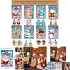 Adorable Cartoon Santa Claus Interactive Puzzle Diy Face Stickers For Kids Fun