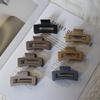 6.5" Korean Style Matte Rectangular Claw Clip - Women's Versatile Hair Accessory