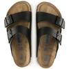 Women's/Men's Birkenstock Arizona Soft Footbed Birko-Flor Black Black Regular Wide (0551251)