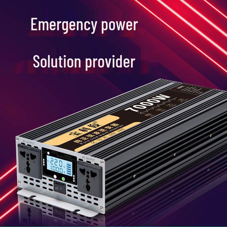 High Power Pure Sine Wave Inverter: 12V/24V Truck To 220V Electric Vehicle, 48V/60V Battery for Home or Car Use.