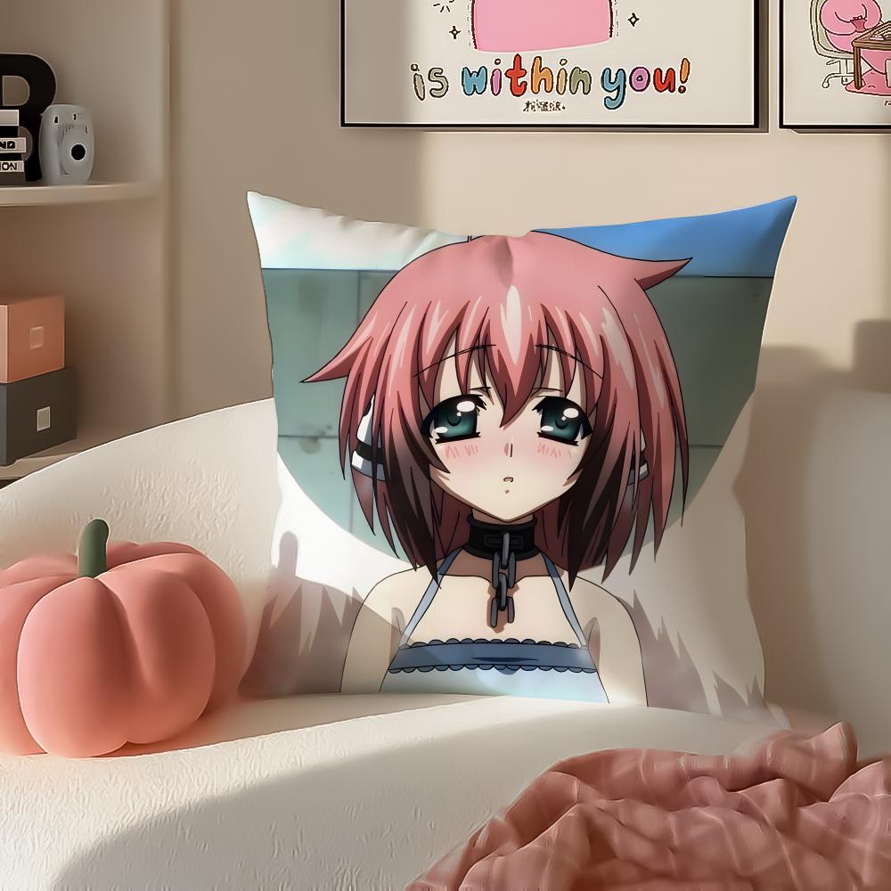 SSora no OOtoshimono Cushion Cover Pillowcase Short Plush Invisible zipper Room Sofa Cushion Cover