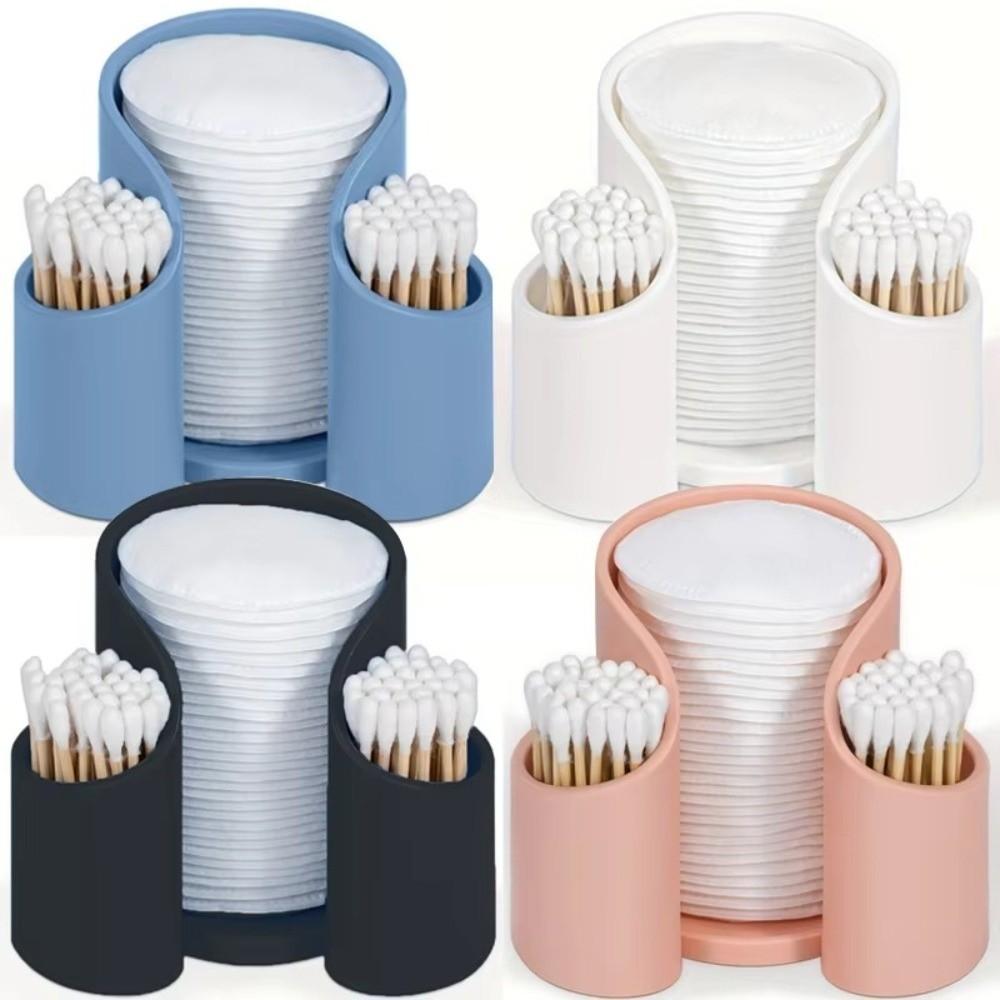 Tragbare Wattestäbchen-Aufbewahrungsbox 2IN1 Badezimmerbecherhalter Geschenke Zahnseide-Spender