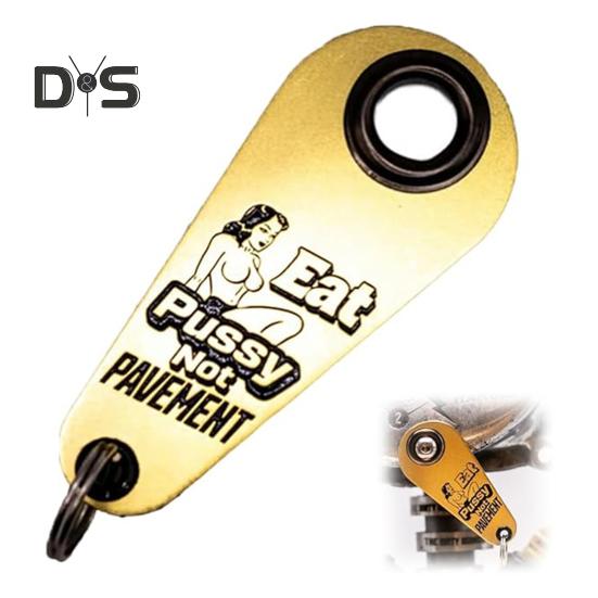 Motorcycle Gremlin Bell Metal Skull Guardian Bell Biker Luck Bell Gremlin Bell Hook for Motorcycle Keychain Bicycle