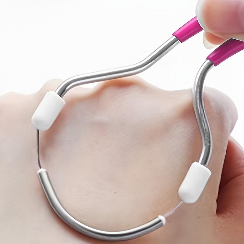 1pc Electric-Free Facial Hair Remover - Spring Painless Tweezers for Lips/Chin/Face/Neck, High-Quality Travel Grooming Tool